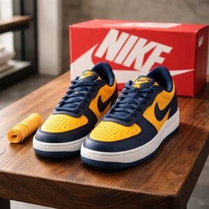 Nike Terminator Low Michigan Navy Varsity Maize FJ4206-700 Size 7.5 New